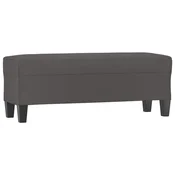 Vidaxl Klop siva 100x35x41 cm umetno usnje