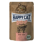 Happy Cat Bio Organic hrana v vrečkah - Govedina 6x85 g