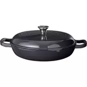SIAKI Ponev KO-C85000230 litoželezna s pokrovom 30 cm siva