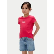 Calvin Klein Jeans Majica Glitter IG0IG02972 D Roza Slim Fit