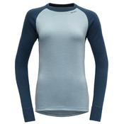 Ženska termo majica Devold Expedition Shirt W Velicina: M / Boja: siva/plava