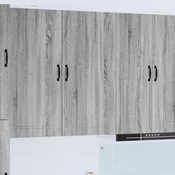 vidaXL Stenska kuhinjska omarica s polico Siva Sonoma 50 x 31 x 100 cm