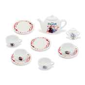 Porcelánová čajová súprava Ľadové Kráľovstvo Frozen Disney Smoby s čajníkom šálkami a tanierikmi 12 dielov SM310538