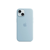 Apple silikonski ovitek za iPhone 15 z MagSafe - Light Blue