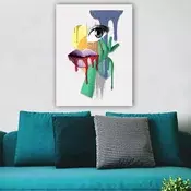 Wallity Dekorativna slika na platnu, 70x100cm, Šarena