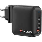 Verbatim VERBATIM MINI GAN 165W STENSKI POLNILEC 3X USB-C PD 1X USB-A