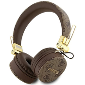 Guess Bluetooth on-ear headphones GUBH704GEMW brown 4G Metal Logo (GUBH704GEMW)