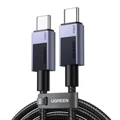 Ugreen UGREEN USB-C NA USB-C PD POLNILNI KABEL ZA PRENOSNIK IN TELEFON, 2M HITR
