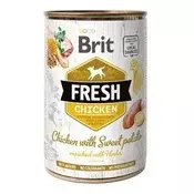 Brit Konzervirani Sveži piščanec s sladkim krompirjem 400g