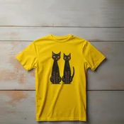 Camiseta Majica sa štampanim printom Cam 308, Decija, Zlatne boje