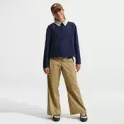 Nike Sportswear Hlače  pesek / bela