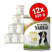 YARRAH Varčno pakiranje Bio kosi mesa 12 x 820 g - Kosi piščanca s koprivami and paradižnikom v omaki