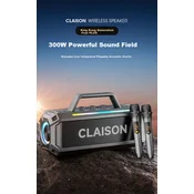Claison Bluetooth karaoke zvucnik sa 2 mikrofona T91, Sivi