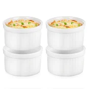 shumee 4x Pekač za peko, skleda, keramični ramekin, 40 ml