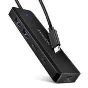 AXAGON USB HUB HUE-C2C, 4-portni, 5Gbps, 2x USB-A, 2x USB-C, napajanje USB-C, kabel 19cm