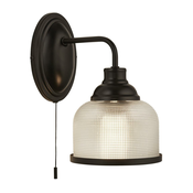 Searchlight 2671-1BK - Zidna lampa BISTRO 1xE27/60W/230V crna