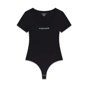 GUESS JEANS Bodi majica črna/bela