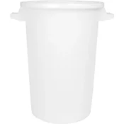 Gastro plastični sod za živila 75 l, bel, s pokrovom