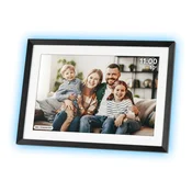 Krüger&Matz Touch digitalni foto okvir Wi-Fi 10,1” črn APP z LED RGB osvetlitvijo ozadja