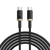 240W USB-C u USB-C punjacki i podatkovni kabel Baseus Dura Series - 480Mbps - 1m - zlat/crni
