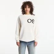 Pulover Off-White Bookish Shared Knit Crew UNISEX Ivory Black S