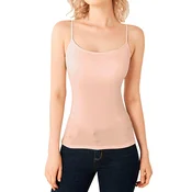 TankTop, majica z všitim nedrčkom - Bež/S/M
