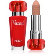 Pupa Vamp Extreme Color Lipstick With Volumizing Treatment 105 - Light Chestnut (3.5 G)