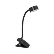 Ledvance-LED prigušiva na dodir stona lampa sa klipom CYLINDER LED/4,8W/5V 3000-6500K crna