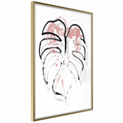 Poster - Black Leaf Outline 20x30