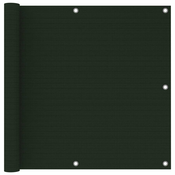 Balkonski zastor tamnozeleni 90 x 400 cm HDPE