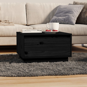 Stolic za kavu crni 55 x 56 x 32 cm od masivne borovine