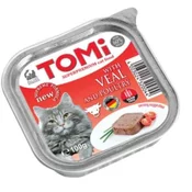 TOMI Pašteta za macke sa ukusom teletine i živine, 100g