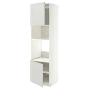 METOD Visoki element za ugradne uredaje, bela/Aspudden svetlosiva, 60x60x220 cm