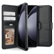 Onasi Wallet denarnica usnjena preklopna torbica Samsung Galaxy Z Fold 6 - črna