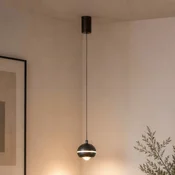 Searchlight LED-visoka svetilka Meteor, 1-žarnica, črni nikelj, kovina, CCT - Dnevna soba/jedilnica - Sodobni - črno-nikljevo