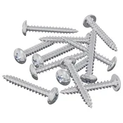 Vidaxl Leseni vijaki 12 szt. srebrna M4 x 28 mm Jeklo