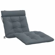 Vidaxl Blazina za ležalnik VIANEN 100% poliester Modra 200 x 80 x 8 cm