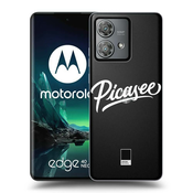 Silikonski prozorni ovitek za Motorola Edge 40 Neo - Picasee - White
