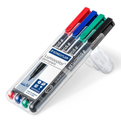 Staedtler marker Lumocolor Permanent, M, 4/1 v Staedtler etuiju