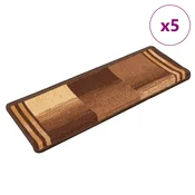 Otiraci za stepenice samoljepljivi 5 kom 65x21x4 cm smedi