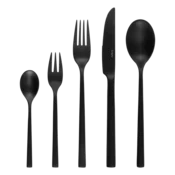 Set pribora 30 kos — Living PVD mat črna - 133839