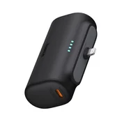 Baseus kompaktna power bank za brzo punjenje 5000 mAh, 20 W s iPhone prikljuckom, crna P10068307113-00