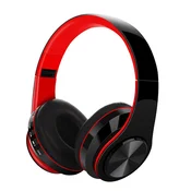 INF Brezžične over-ear slušalke, globok bas, 400mAh, ~200h Red, (5000296264)