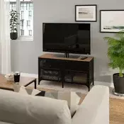 FJÄLLBO TV stalaža, crna, 100x36x54 cm