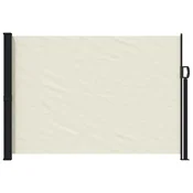 Vidaxl Zložljivo stransko senčilo Krem 300 x 170 cm Poliester