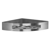 SMART Shower Corner Shelf, 210x45x210mm, brushed stainless steel - Nerjaveče jeklo mat - 210x45x210 mm - Gedy - SMART - 24 - Iz nerjavečega jekla - 210 - Polica: vogal - Krožni - 210 - 45 - 210 - 14