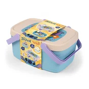 Piknik košarica in mizica 2v1 Stitch Picnic Basket Smoby 16 dodatkov s kosilnim setom