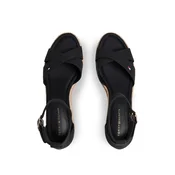 TOMMY HILFIGER Sandali s paščki  črna