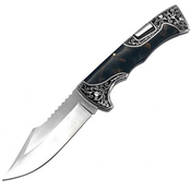 Zunanji zložljivi nož COLUMBIA - 23 / 12,8cm - črn KP18063