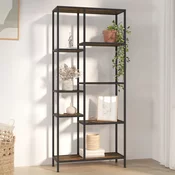 Polica za knjige 80x30x180 cm od celika i konstruiranog drva